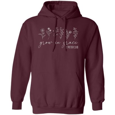 Grow In Grace, 2 Peter 3 18, Jesus Lover, Christian Love Pullover Hoodie