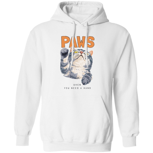 Cat Paws, When You Need A Hands, Cute Stupid Cat Pullover Hoodie