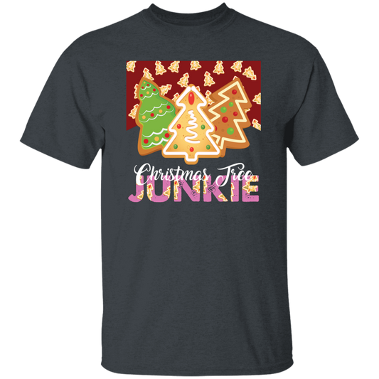 Christmas Tree Junkie, Xmas Tree Gingerbread, Gingerbread Lover, Merry Christmas, Trendy Christmas Unisex T-Shirt