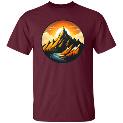 Love Moountain, Best Landscape, Love Sunset, Mountain With Sunset Unisex T-Shirt