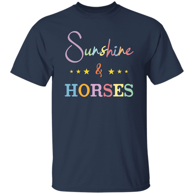 Sunshine And Horses, Groovy Hore, Retro Horse Unisex T-Shirt