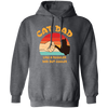 Cat Dad, Like A Regular Dad But Cooler, Cat Lover, Retro Cat Pullover Hoodie