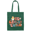 Love Chicken Gift, One Groovy Chick, Retro Chicken, Easter Gift Love Canvas Tote Bag