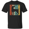 Featuring A Vintage Style, Weimaraner Retro 1970's, Dog Silhouette Cracked Unisex T-Shirt