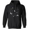 Sky With Full Of Moon And Stars, Full Stars Sky Pullover Hoodie