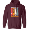 Life Is Full Of Important Choices, Retro Golf, Golfing Vintage Pullover Hoodie