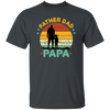 Retro Papa, Father's Day Gift, Daddy And Daughter Silhouette Unisex T-Shirt