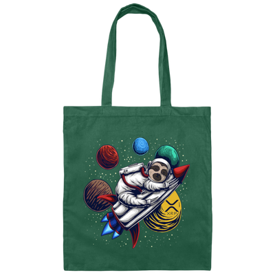 Funny Sloth Astronaut To The Moon Cryptocurrency Canvas Tote Bag