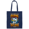 Fishing Fish Fisherman Bass Sport Sea Boat Water Canvas Tote Bag