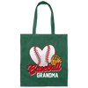 Love Baseball, Love Grandma, Best Baseball Gift For Grandma, Love Sport Canvas Tote Bag