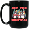 Joy The Christmas, Cute Penguin, Penguin Christmas, Merry Christmas, Trendy Chrismas Black Mug