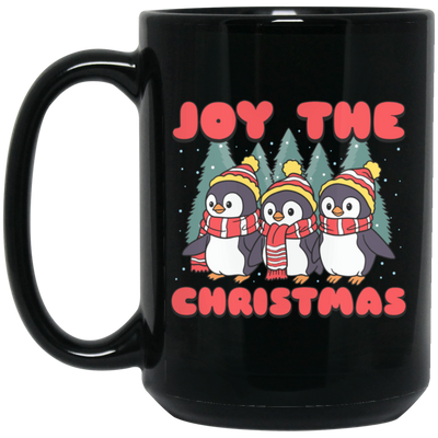 Joy The Christmas, Cute Penguin, Penguin Christmas, Merry Christmas, Trendy Chrismas Black Mug