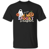 Spooky Season, Groovy Halloween, Boo And Bat Unisex T-Shirt