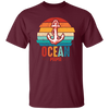 Ocean Papa, Retro Papa, Retro Ocean, Retro Anchor Unisex T-Shirt