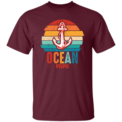 Ocean Papa, Retro Papa, Retro Ocean, Retro Anchor Unisex T-Shirt