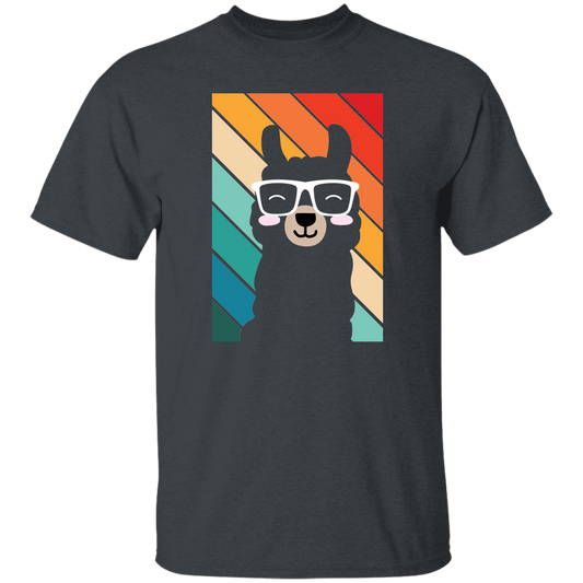 Llama Silhouette, Retro Llama, Funny Llama Unisex T-Shirt