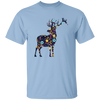 Floral Deer, Deer Silhouette, Flower Into A Deer Unisex T-Shirt