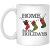 Home For The Holidays, Xmas Socks, Cute Socks, Wish For Xmas, Merry Christmas, Trendy Christmas White Mug