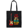 I May Be Old, But I Got To See All The Cool Bands, Love Electrical Guitar Canvas Tote Bag