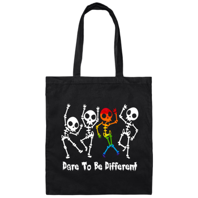 Lgbt Skeleton, Dare To Be Different, LGBT Pride, LGBTQ+ Canvas Tote Bag