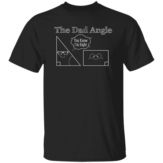 The Dad Angle, Math Pun, Teacher Dad, Geometric Dad Unisex T-Shirt