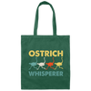 Vintage Ostrich Whisperer Retro, Love Ostrich, Retro Ostrich Canvas Tote Bag