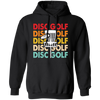 Disc Golf Game, Retro Disc Golf, Through The Disc To The Basket Pullover Hoodie