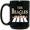 The Beagles, Dogs Hunt Bunnies, 4 Dogs, Beagle Dogs Black Mug