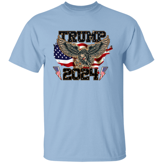 Trump 2024, Eagle American, PTSD American, American Flag Unisex T-Shirt