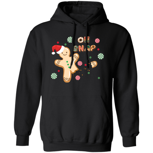 Oh Snap, Cute Gingerbread, Gingerbread Break Down The Leg Pullover Hoodie