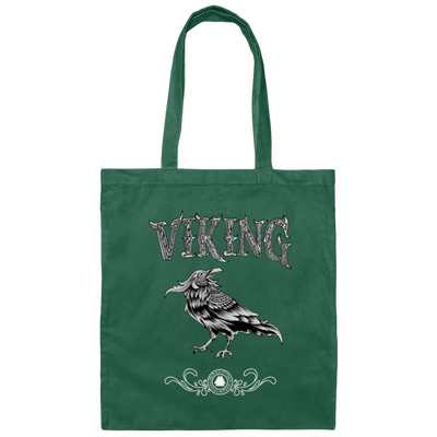 Viking Raven Bird Nordic Style Norseman Norse Canvas Tote Bag