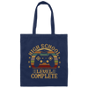 Retro High School Level Complete Gamer Graduation 2020 Canvas Tote Bag