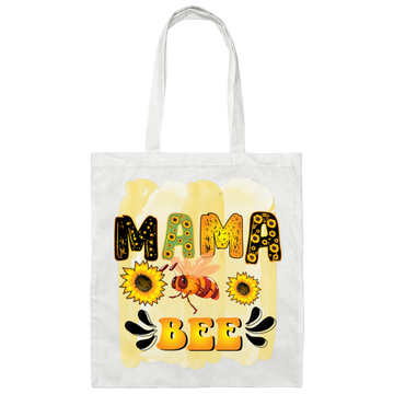 Mama Bee, Mother's Day Gifts, Bee Hard Working Canvas Tote Bag