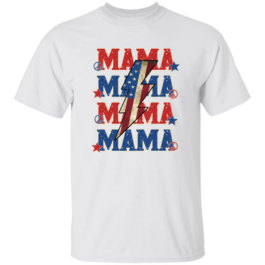 Mama American, Flash American, Peace And Star American Unisex T-Shirt