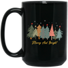 Merry And Bright, Christmas Tree, Merry Christmas Black Mug