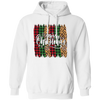 Plaid Pattern, Retro Christmas, Leopard Christmas, Merry Christmas, Trendy Christmas Pullover Hoodie