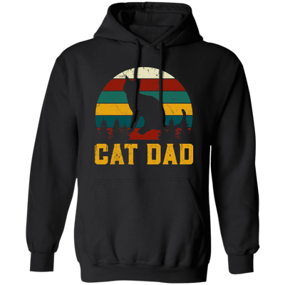 Cat Lover, Retro Cat Dad, Kitten Love Gift, Vintage Cat, Best Of Meow Pullover Hoodie