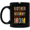 Mother's Day Gifts, Mama Groovy, American Mom, Madre, Mommy Black Mug