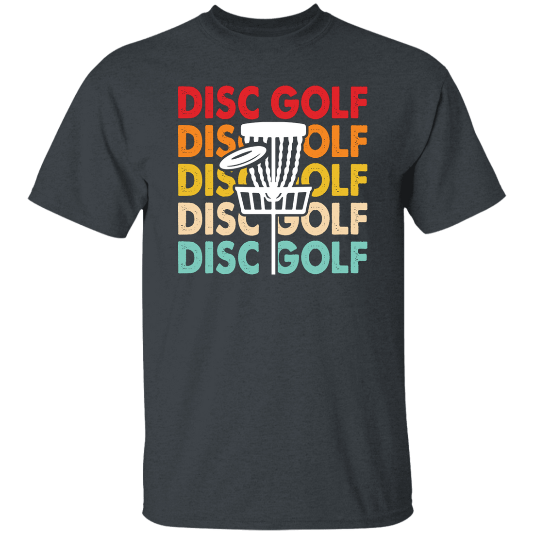Disc Golf Game, Retro Disc Golf, Through The Disc To The Basket Unisex T-Shirt