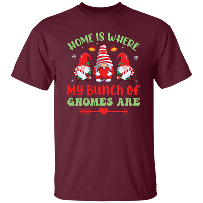 Home Is Where My Bunch Of Gnome Are, Merry Christmas Unisex T-Shirt