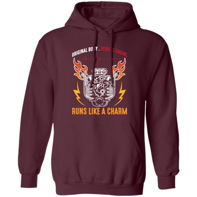 Mechanic Motor Engine, Motorsport Love Gift, Runs Like A Charm Pullover Hoodie