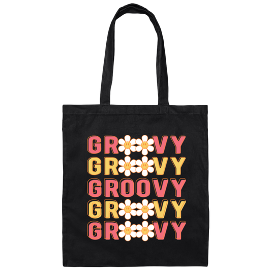 Groovy Kind Of Love The Soul Keeper Groovy Canvas Tote Bag