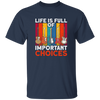 Retro Guitar Gift, Life Is Full Of Important Choices, Love Music Unisex T-Shirt