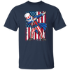Dabbing Uncle, 4th Of July Gift, Great July 4th, American Flag, US Dabbing Unisex T-Shirt