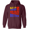 Keep It Simple, Positivity Better, Retro Positivity Pullover Hoodie