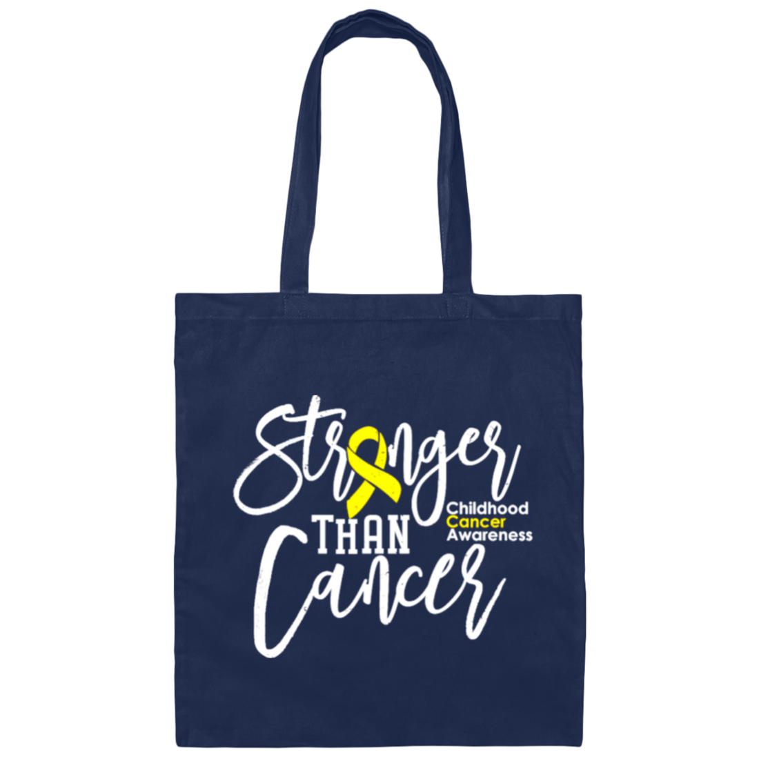 Childhood Cancer Awareness, Childhood Cancer, Stronger Than Cancer Canvas Tote Bag