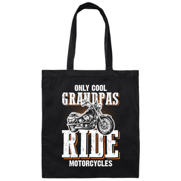 Grandpa Motorcycle, Motorcycle Saying Canvas Tote Bag