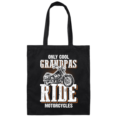 Grandpa Motorcycle, Motorcycle Saying Canvas Tote Bag
