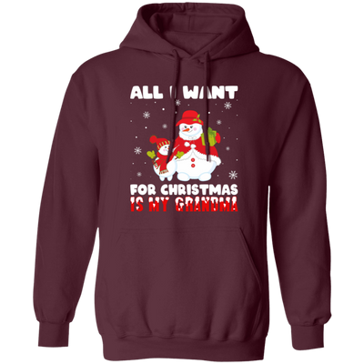 All I Want For Christmas Is My Grandma, Miss My Grandma, Merry Christmas, Trendy Christmas Pullover Hoodie