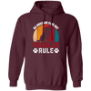 All Dogs Are Cool But Poodles Ryle, Dog Paw, Retro Poodles Pullover Hoodie